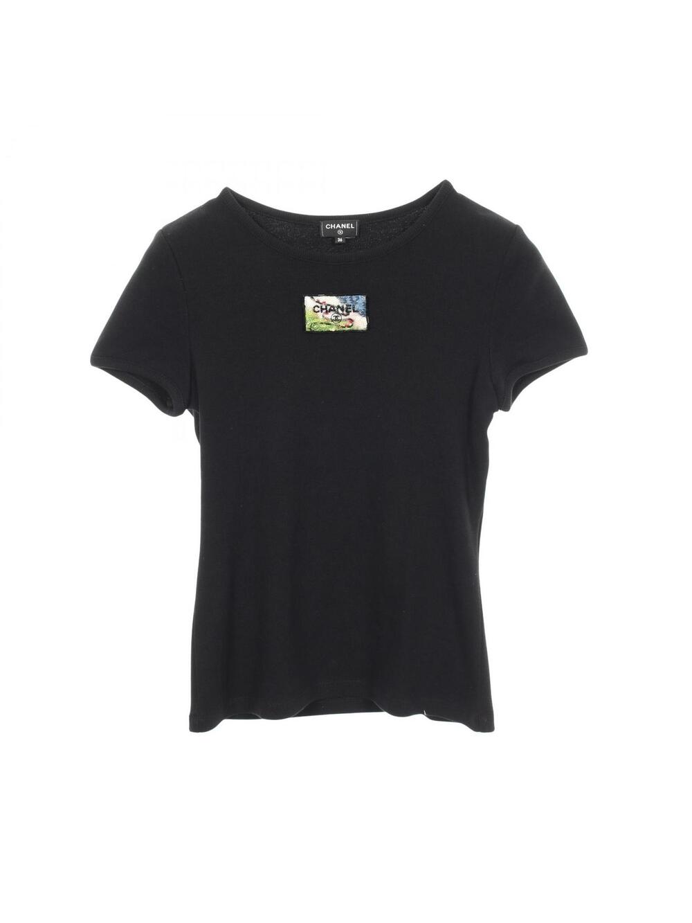 Chanel Sequin Embroidered Ribbed Short- #333728C10B